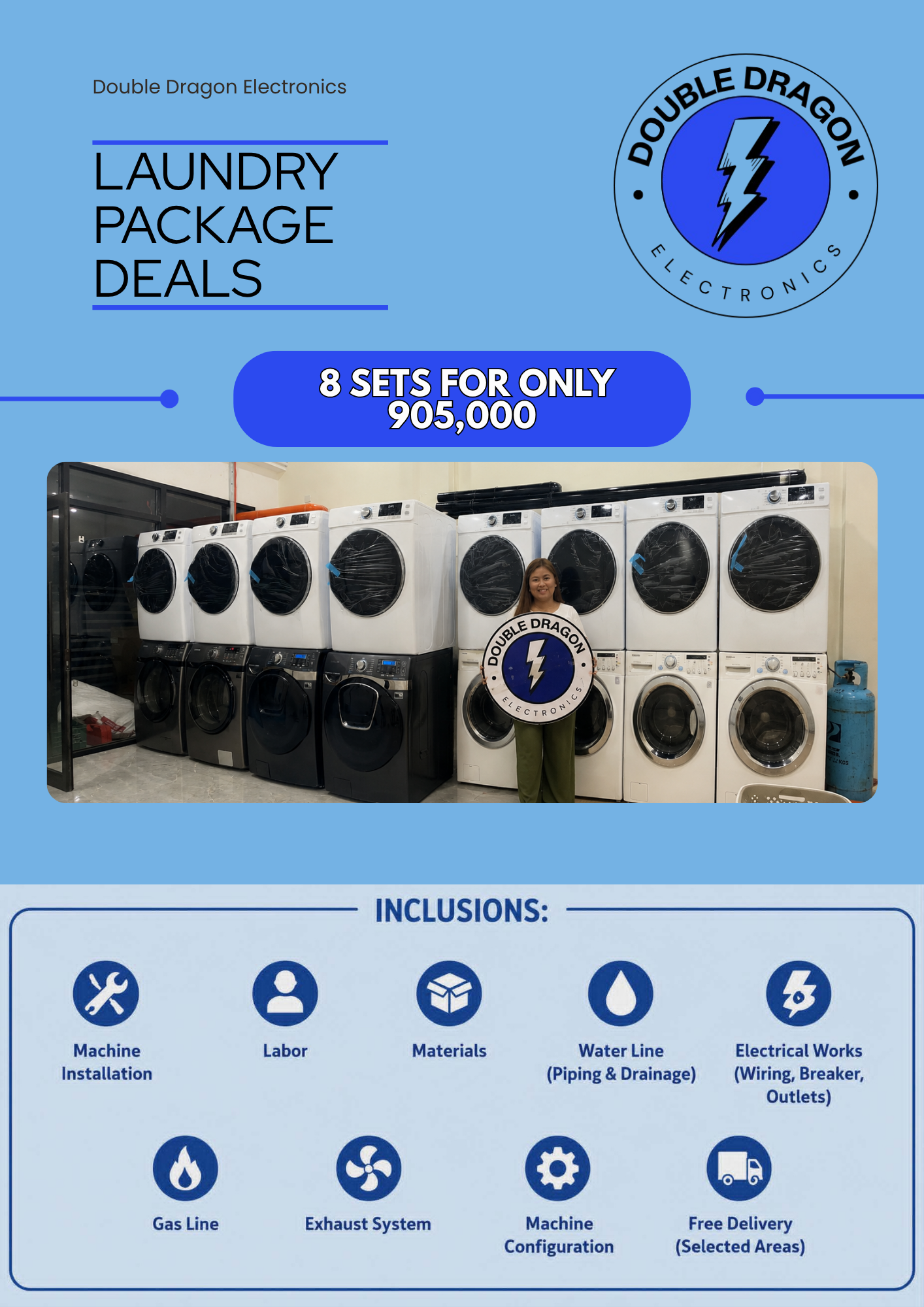 8 Sets Laundry Package