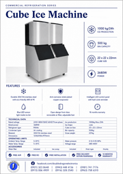 Commercial Cube Ice Machine 1000