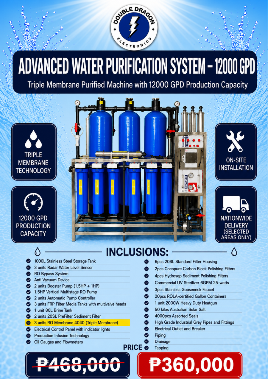 Advanced Water Purification System - 12000GPD