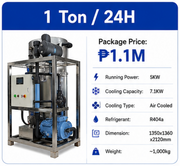 Tube Ice Machine 1Ton/24 Hours