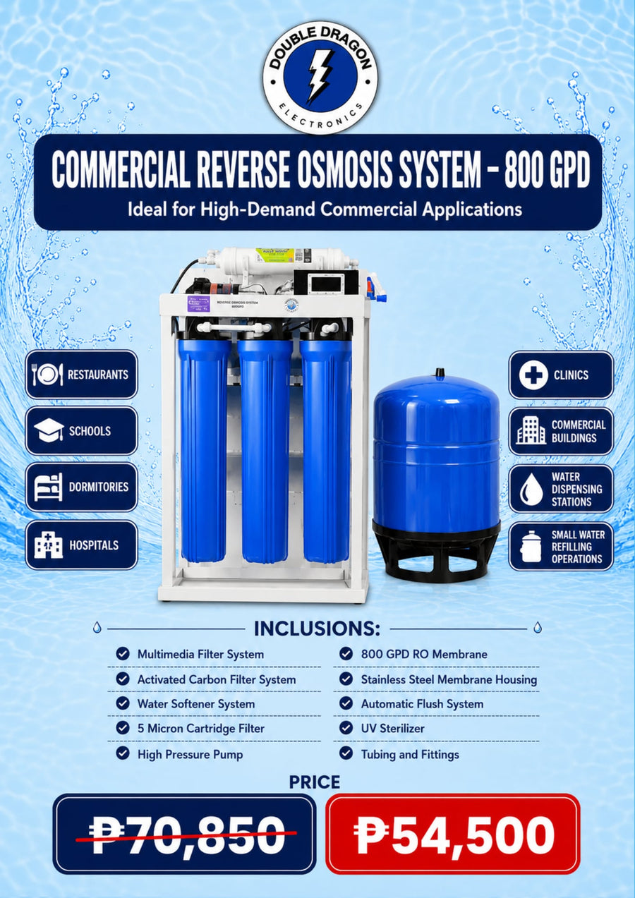 Commercial Reverse Osmosis System - 800GPD