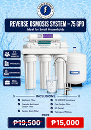 Reverse Osmosis System - 75 GPD