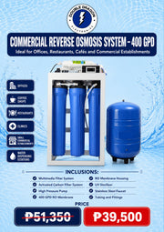 Commercial Reverse Osmosis System - 400GPD
